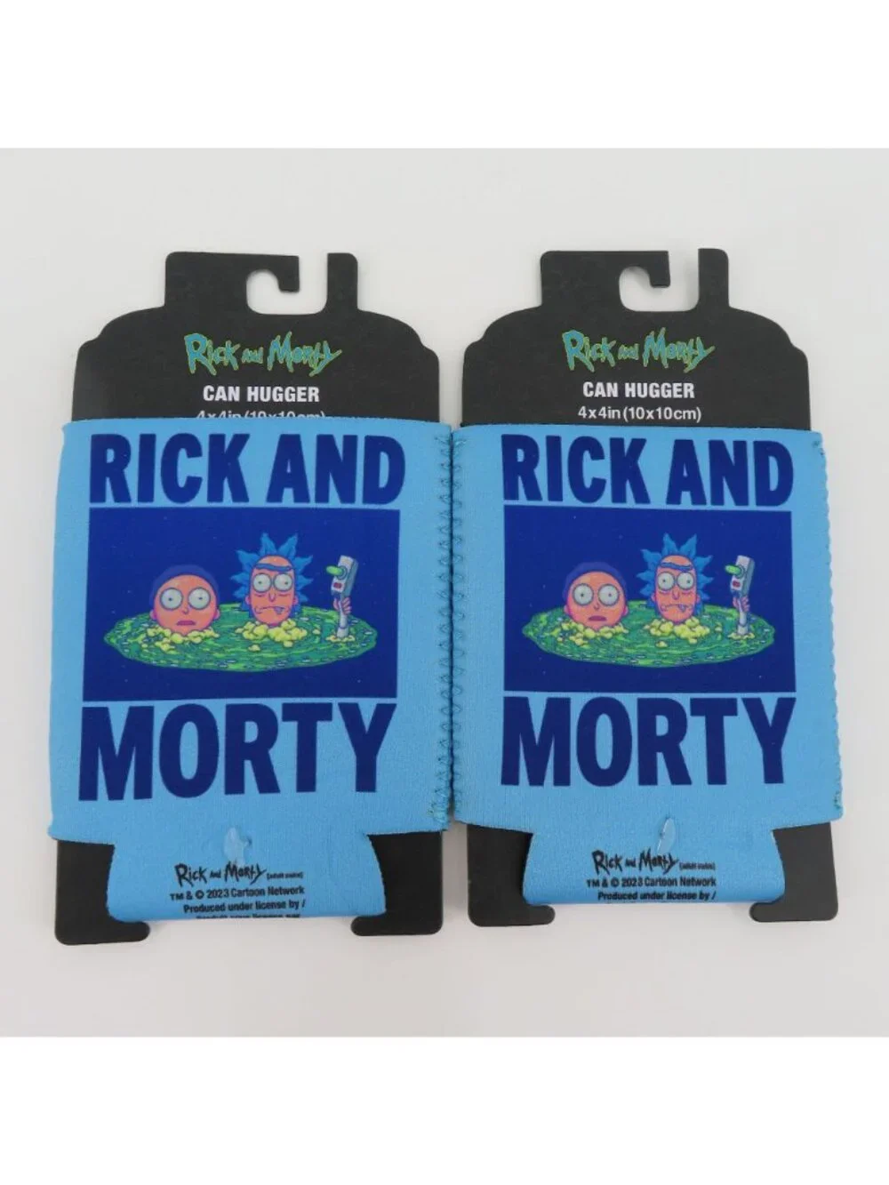 Rick and Morty Set of 2 Can Hugger Koozie Coozies Standard Size 4in x 4in NEW